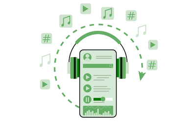 Music service online and streaming, mobile application to listen music