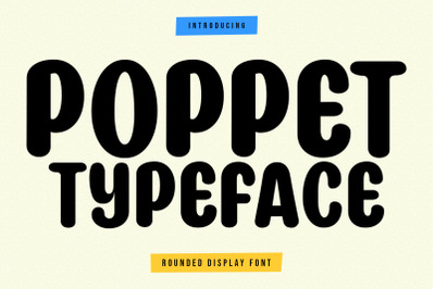 Poppet Rounded Display Font