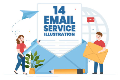 14 Email Marketing Service Illustration