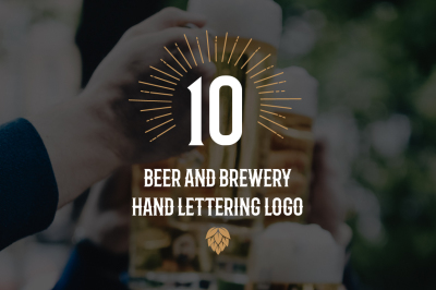 Beer and brewery logo set