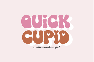 QUICK CUPID Retro Valentines Day Font