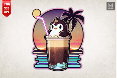 Cute Penguin &amp; Cocoa Milkshake