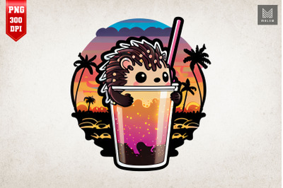 Cute Hedgehog &amp;amp; Soft Drink