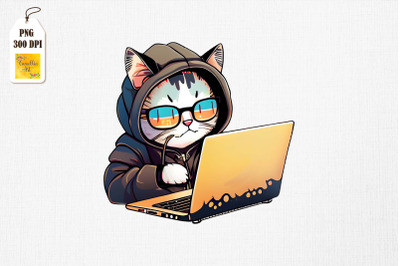 Cute Hacker Cat