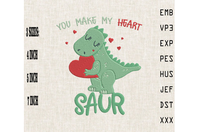 You Make My Heart Saur Valentine&#039;s Day