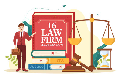 16 Law Firm Services Illustration