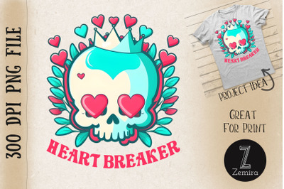 Heart Breaker Skull Valentine