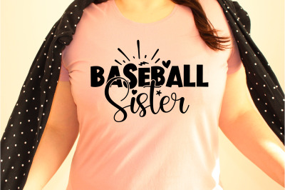 Baseball Sister SVG