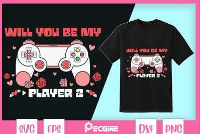 Couple Player 2 Gamer Valentine