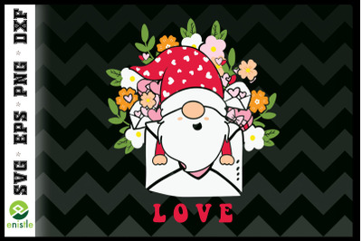 Gnome Envelope LOVE Valentine