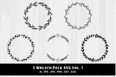 Wreath Pack SVG Vol. 1 | 5 Variations