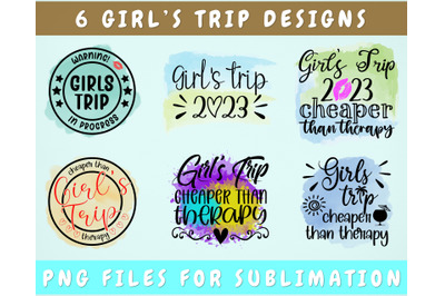 Girls Trip 2023 PNG Bundle, Girls Trip Sublimation Designs