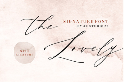 The Lovely - Signature Font