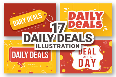 17 Daily Deals of The Day Illustration