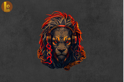 Badass Gangster Lion