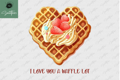 I Love You A Waffle Lot Valentine