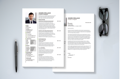 Minimal Resume &amp; Cover Letter Template