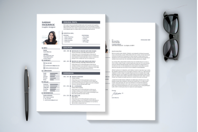 Modern Resume &amp; Cover Letter Template