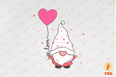 Valentine&#039;s Day Gnome Love Balloon