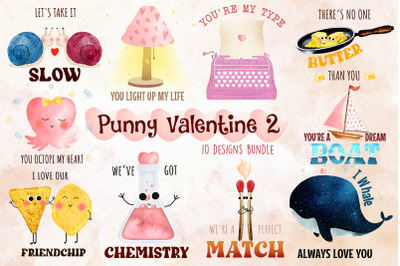 Cute Punny Valentine  Sublimation Bundle