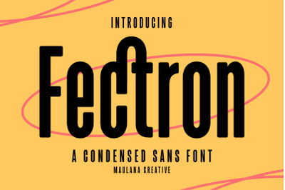 Fectron Condensed Sans Font