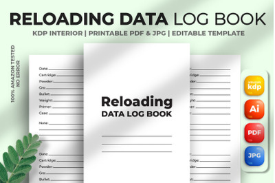 Reloading Data Log Book KDP Interior