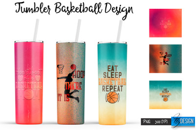 Basketball Tumbler | Basketball Design | Sports 20 Oz Tumbler