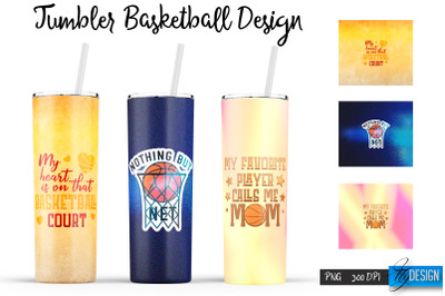 Basketball Tumbler | Basketball Design | Sports 20 Oz Tumbler