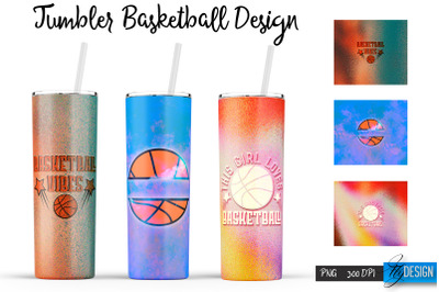 Basketball Tumbler | Basketball Design | Sports 20 Oz Tumbler