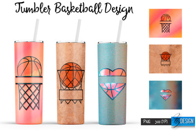 Basketball Tumbler | Basketball Design | Sports 20 Oz Tumbler