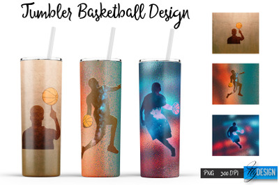 Basketball Tumbler | Basketball Design | Sports 20 Oz Tumbler