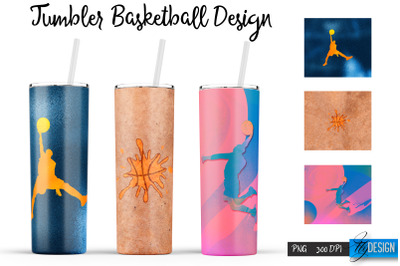 Basketball Tumbler | Basketball Design | Sports 20 Oz Tumbler