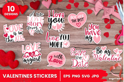 Valentine&amp;&23;039;s Day Quotes Stickers