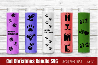 Dollar Tree Christmas Candle Bundle | Cat Christmas SVG
