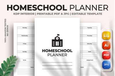Homeschool Planner KDP Interior
