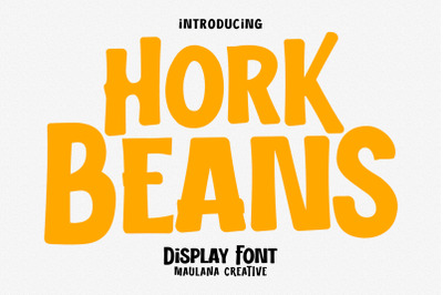 Hork Beans Handwritten Font