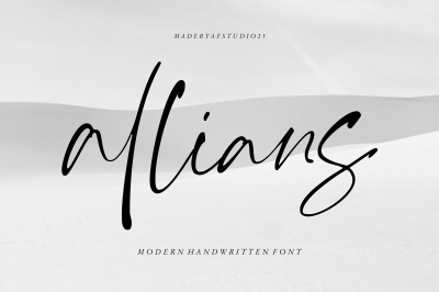 Allianz - Modern Handwritten Font