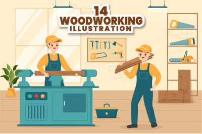 14 Woodworking Illustration