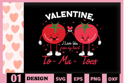 Valentine I Love You Tomatoes