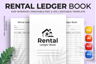 Rental Ledger Book KDP Interior