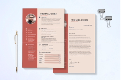 Modern Resume &amp; Cover Letter Template