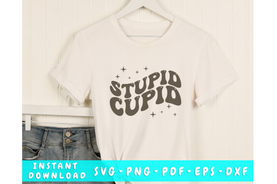 Stupid cupid Wavy SVG&2C; Anti Valentine&amp;&23;039;s Day SVG&2C; PNG