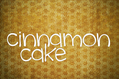 Cinnamon Cake Font