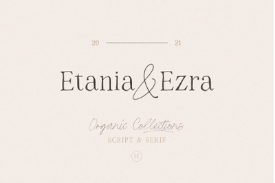 Etania &amp; Ezra - Organic Font Duo
