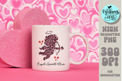 Cupid&#039;s favorite mom png, valentines day sublimation