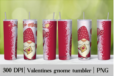 Valentines gnome tumbler design | Valentines gnome PNG