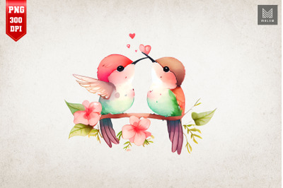 Lovely Couple Hummingbird Valentine