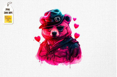 Badass Gangster Bear Valentine&#039;s Day