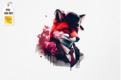 Badass Gangster Fox Valentine&#039;s Day