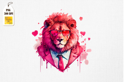 Badass Gangster Lion Valentine&#039;s Day